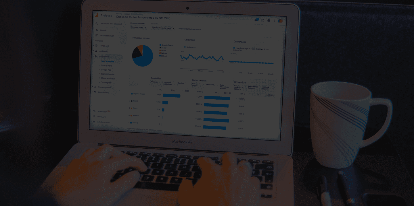 LinkedIn content on laptop